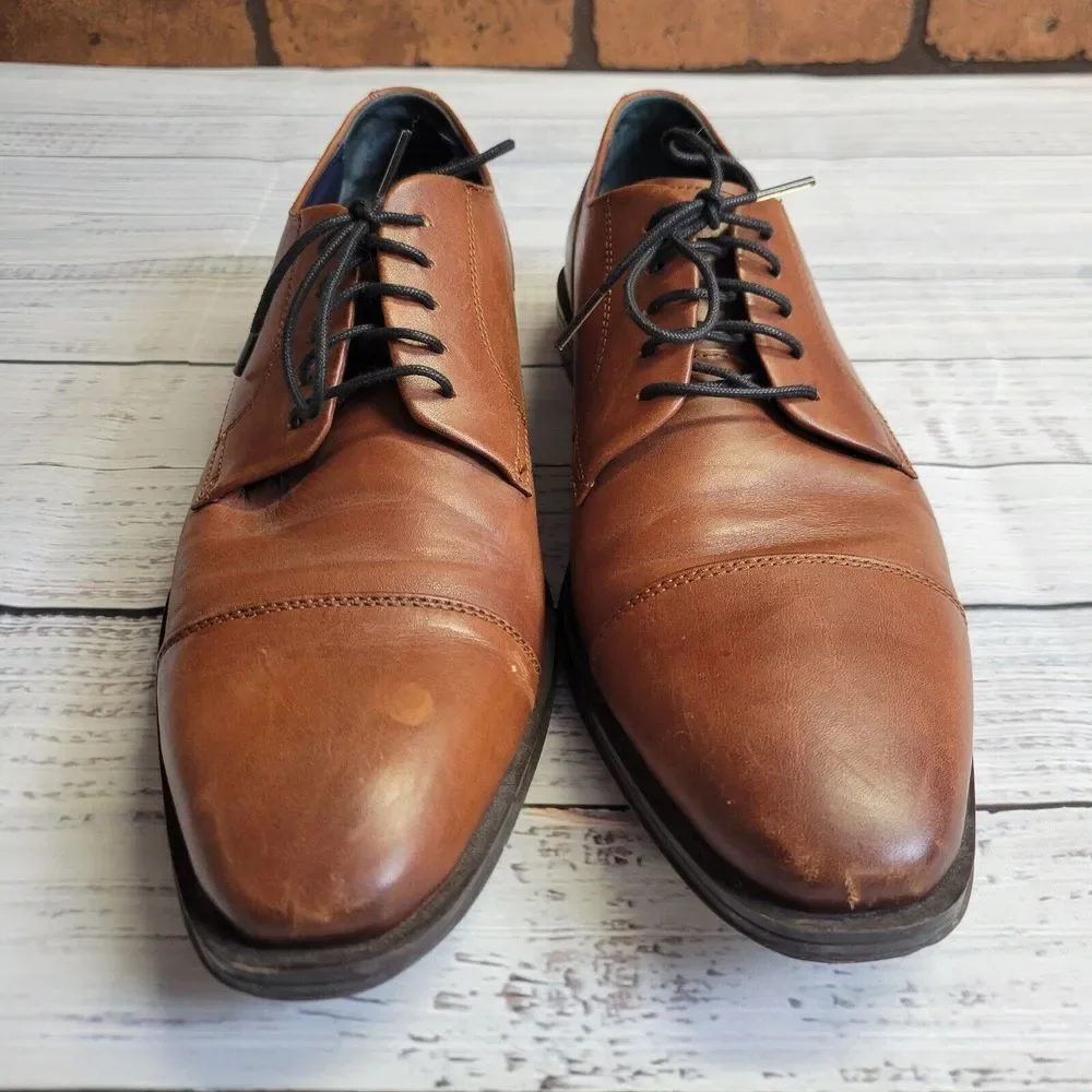 Cole Haan Grand‎ Os Lace Up Oxford Size 13 M Brown Leather FT C27033 H 18